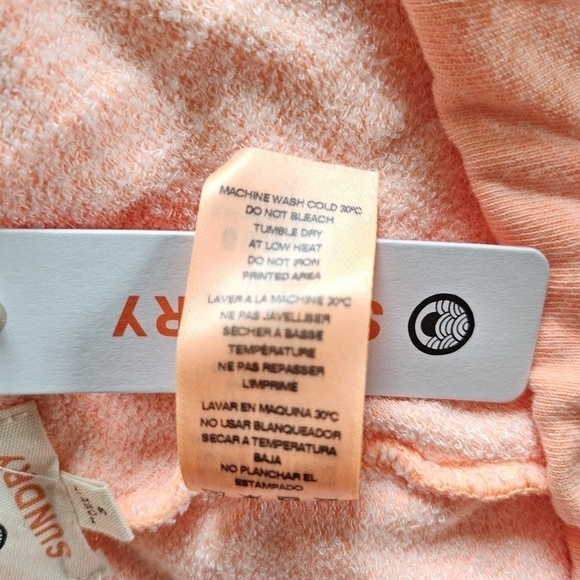 New Sundry Heart Neon Orange Jogger Sweatpants NWT 3/Large - Picture 10 of 10